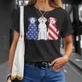 Labrador Retriever American Flag 4Th Of July Dog Graphic T-Shirt Gifts for Her