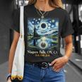 Lake Total Solar Eclipse Niagara Falls Ontario Canada T-Shirt Gifts for Her