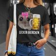 Lecker Bierchen X Sad Hamster Meme Bier Weizenbier Weißbier T-Shirt Geschenke für Sie