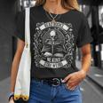 Lee Libros Sé Amable Quédate Raro Esqueleto Amante De Los Libros Camiseta unisex Regalos para ella