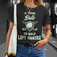 Left Handed Golf Lefty Golfer T-Shirt Gifts for Her