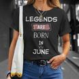 Legends Are Born Im Juni Geburtstag T-Shirt Geschenke für Sie