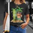 Leprechaun Hawaiian Surfing St Patricks Day Hawaii T-Shirt Gifts for Her