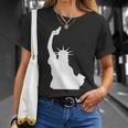 Let Freedom Ring Statue Of Liberty Picture Holding Gun T-Shirt Gifts for Her