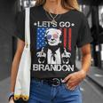 Let's Go Brandon Pro Trump 2024 Flag Anti Joe Biden T-Shirt Gifts for Her