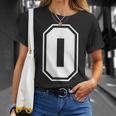 Letter O Number 0 Zero Alphabet Monogram Spelling Counting T-Shirt Gifts for Her