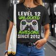 Level 12 Unlocked Awesome Since 2012 12Th Birthday Boys T-Shirt Gifts for Her