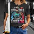 Level 21 Unlocked Awesome Since 2003 21St Birthday Gaming T-Shirt Gifts for Her
