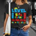 Level 5Th Grade Completed Hello 6Th Grade Last Day Of School T-Shirt Gifts for Her