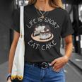 Life Is Short Eat Cake Yolo No Regrets T-Shirt Gifts for Her