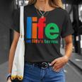 Life On Life's Terms Aa & Na Slogans Sayings T-Shirt Gifts for Her