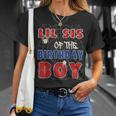 Lil Sis Of The Birthday Boy Costume Spider Web Birthday T-Shirt Gifts for Her