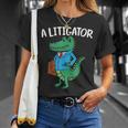 A Litigator Alligator Lover Law Justice Attorney Lawyer T-Shirt Gifts for Her