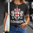 London City Crest Emblem Uk Britain Queen Elizabeth T-Shirt Gifts for Her