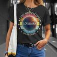 Louisiana Total Solar Eclipse April 8Th 2024 Retro Vintage T-Shirt Gifts for Her