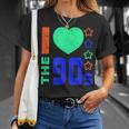 I Love The 90'S Fiesta De Los 90 De Estilo Retro Camiseta unisex Regalos para ella