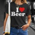 I Love Beer I Heart Beer T-Shirt Gifts for Her