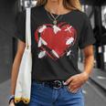 I Love Bugs Insects Creatures Flies Beetles Heart T-Shirt Gifts for Her