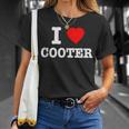 I Love Cooter Heart Cooter Lover T-Shirt Gifts for Her