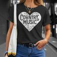 I Love Country Country Music Lover Idea T-Shirt Gifts for Her
