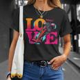 Love Drag Racing Vintage Colorful Drag Racing Cars Lover T-Shirt Gifts for Her