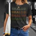 Love Heart Shalom Grunge Vintage Style Black Shalom T-Shirt Gifts for Her