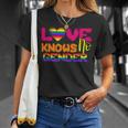 Love Knows No Gender Lgbtq Equality Gay Lesbian Pride T-Shirt Gifts for Her