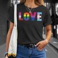 Love Lgbt Pride Ally Lesbian Gay Bisexual Transgender Ally T-Shirt Gifts for Her