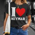 I Love Neymar Heart Family Lover Personalized Name T-Shirt Gifts for Her