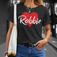 I Love Robbie First Name I Heart Named T-Shirt Gifts for Her