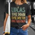 Lucas The Man The Myth The Legend First Name Lucas T-Shirt Gifts for Her