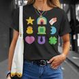 Lucky Cereal Marshmallow Shapes Magically Charms Delicious T-Shirt Gifts for Her