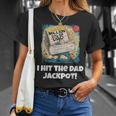 Lucky Dad Jackpot Winner Ultimate Prize Father's Day T-Shirt Gifts for Her