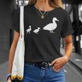 Mama Duck 2 Ducklings Animal Family T-Shirt Gifts for Her