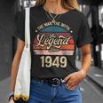 The Man The Myth The Legend Since 1949 Birthday Mens T-Shirt Gifts for Her