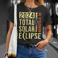 Mansfield Ohio Total Solar Eclipse April 8 2024 T-Shirt Gifts for Her
