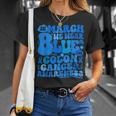 In March We Wear Blue Colon Cancer Awareness Colon Cancer T-Shirt Gifts for Her