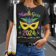 Mardi Gras 2024 Costume With Mask T-Shirt Gifts for Her