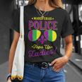 Mardi Gras Police Tops Up Ladies Boobs Beads Party Drinking T-Shirt Gifts for Her