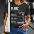 Mark Nutrition Personalized Name Name Facts T-Shirt Gifts for Her