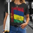 Mauritius Flag Vintage Distressed Mauritius T-Shirt Gifts for Her