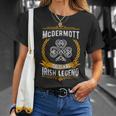 Mcdermott Irish Name Vintage Ireland Family Surname T-Shirt Gifts for Her