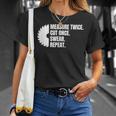 Measure Twice Cut Once Swear Repeat T-Shirt Gifts for Her