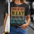 This Is My Meat Smoking Vintage Retro Bbq Grill T-Shirt Gifts for Her