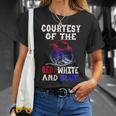 Men's Courtesy Red White And Blue T-Shirt Gifts for Her