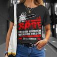 Men's Mit Der Säge In Den Hände Werden Helden Zu Legend T-Shirt Geschenke für Sie