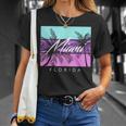 Miami Souvenir Vintage 80S Vaporwave South Beach Florida T-Shirt Gifts for Her