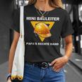 Mini Bauleiter Papa's Rechte Hand Kinder Bauleiter Outfit T-Shirt Geschenke für Sie