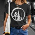 Minimalist Tree Forest Outdoors And Nature Graphic T-Shirt Gifts for Her