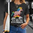 Mir Egal Ich Bin Ein Unicorn Fun T-Shirt Geschenke für Sie